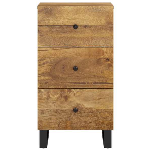 Puhvetkapp 3 sahtliga, 40 × 33,5 × 75 cm, mangopuit