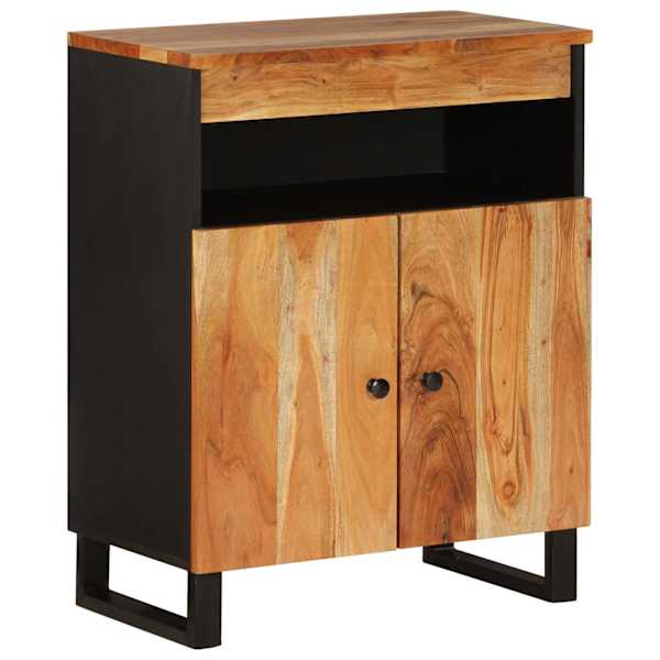 Puhvetkapp 2 uksega, 60 × 33 × 75 cm, akaatsiapuit