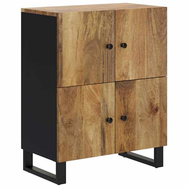 Puhvetkapp 4 uksega, 60 × 33 × 75 cm, mangopuit