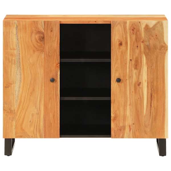 Puhvetkapp 2 uksega, 90 × 33 × 75 cm, akaatsiapuit