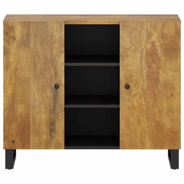 Puhvetkapp 2 uksega, 90 × 33 × 75 cm, mangopuit