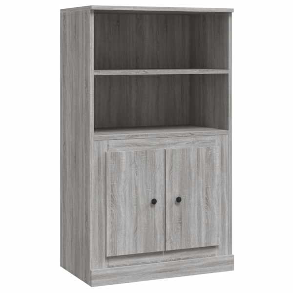 Kõrge kapp, hall Sonoma tamm, 60 × 35,5 × 103,5 cm, tehispuit