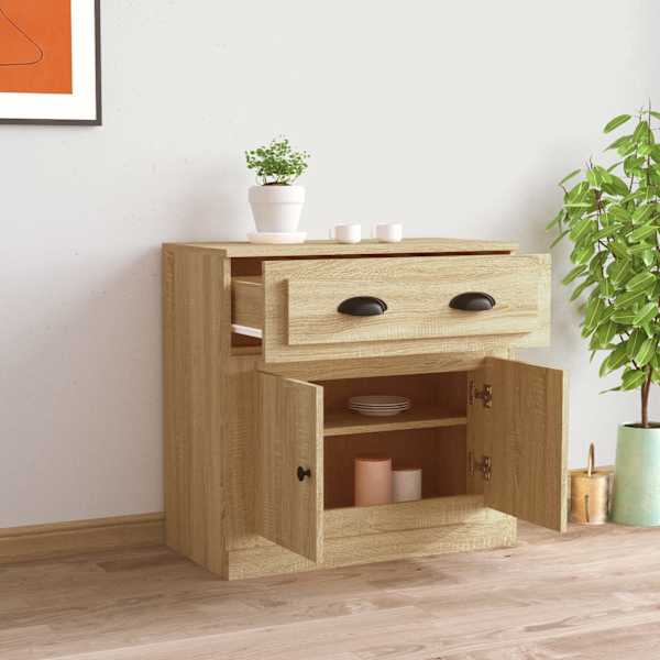 Puhvetkapp, Sonoma tamm, 70 × 35,5 × 67,5 cm, tehispuit