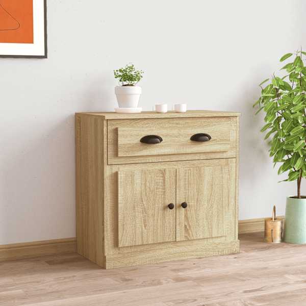 Puhvetkapp, Sonoma tamm, 70 × 35,5 × 67,5 cm, tehispuit