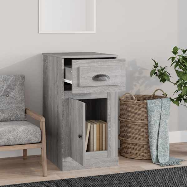 Sahtliga kapp, hall Sonoma tamm, 40 × 50 × 75 cm, tehispuit