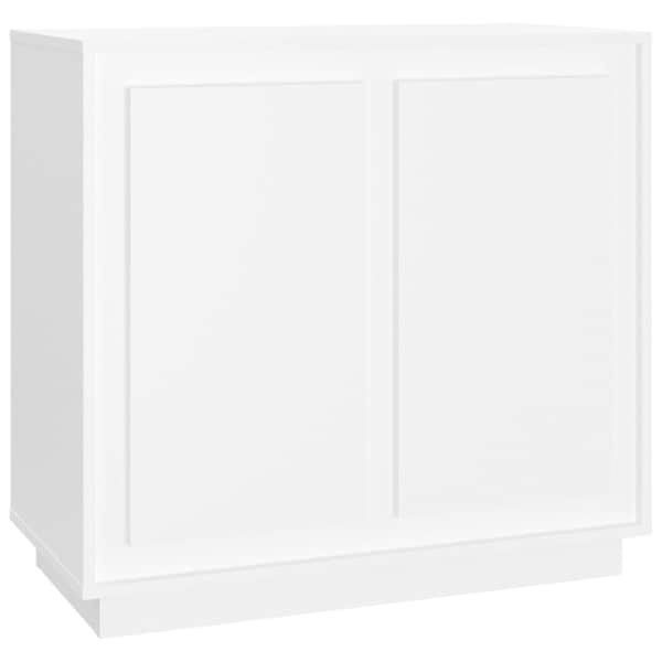 Puhvetkapp, valge, 80 × 34 × 75 cm, tehispuit