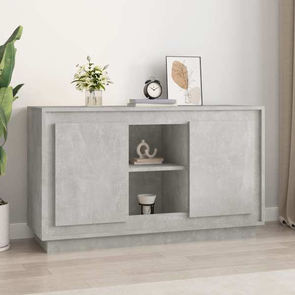 Puhvetkapp, betoonhall, 102 × 35 × 60 cm, tehispuit