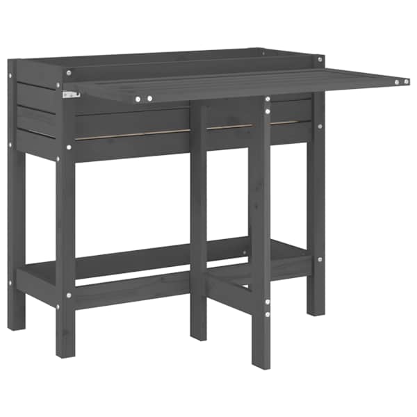 Taimekast 84 × 73 × 75 cm, täismännipuit – hall
