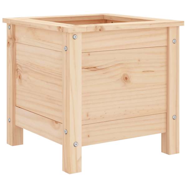 Taimekast 40 × 40 × 39 cm, männipuit (töötlemata) – naturaalne männipuit