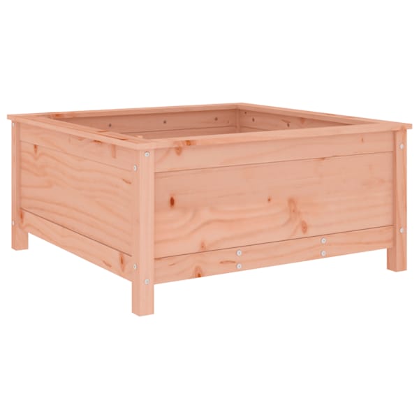 Taimekast 82,5 × 82,5 × 39 cm, ebatsuugapuit (töötlemata) – naturaalne ebatsuuga