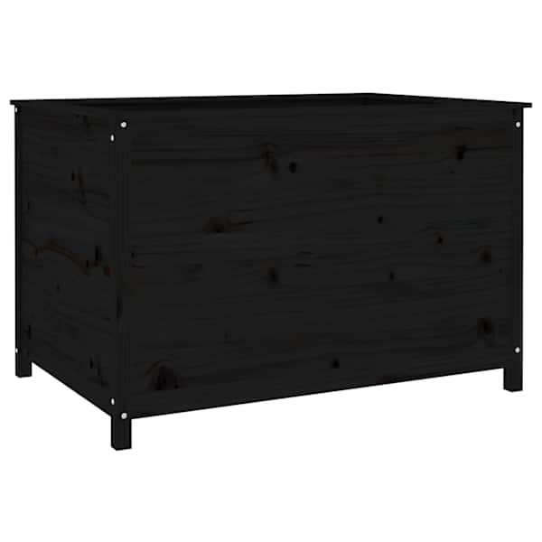 Peenrakast 119,5 × 82,5 × 78 cm, täismännipuit – must