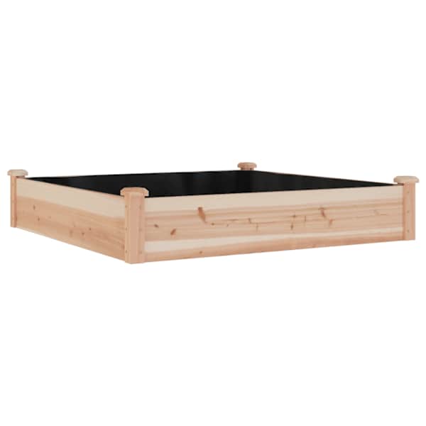 Peenrakast 120 × 120 × 25 cm, nulupuit (töötlemata) – naturaalne