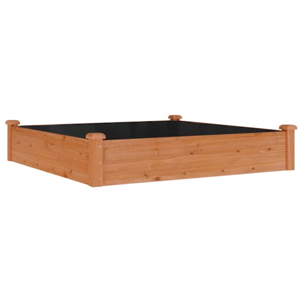 Peenrakast 120 × 120 × 25 cm, nulupuit – pruun
