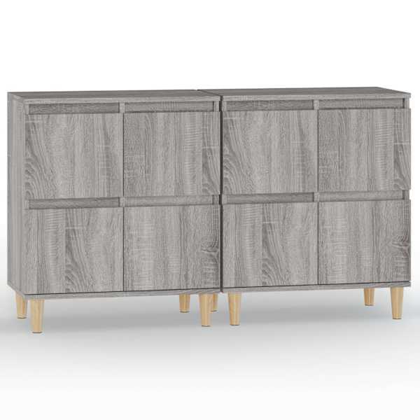 Puhvetkapid 2 tk, hall Sonoma tamm, 60 × 35 × 70 cm, tehispuit