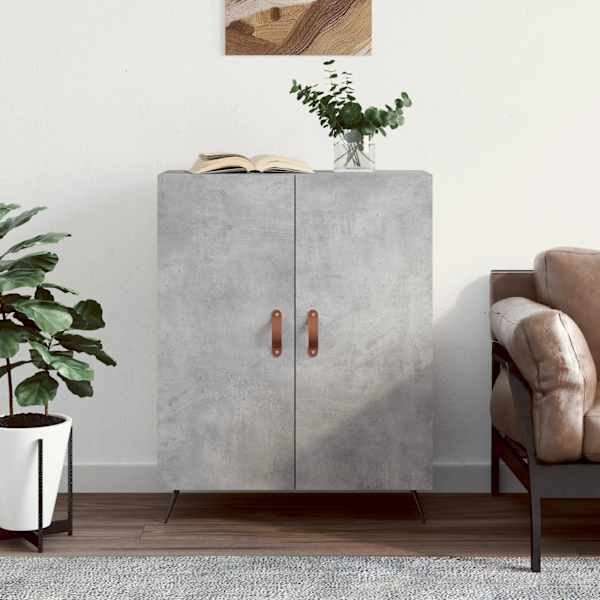 Puhvetkapp, betoonhall, 69,5 × 34 × 90 cm, tehispuit