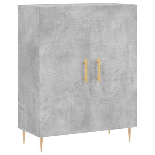 Puhvetkapp, betoonhall, 69,5 × 34 × 90 cm, tehispuit