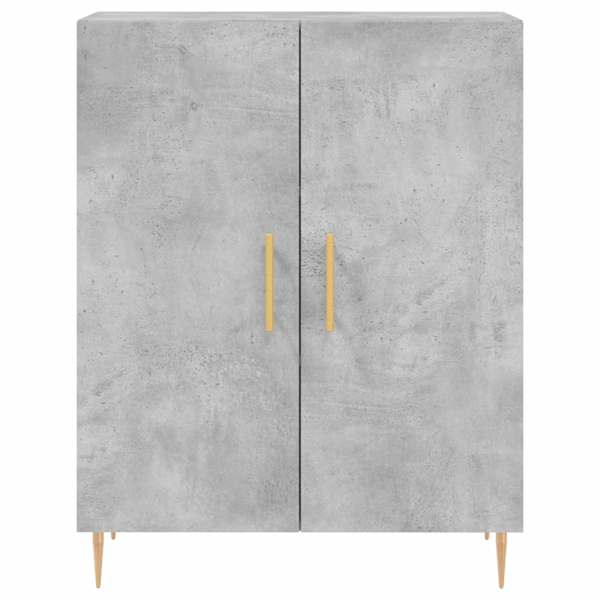 Puhvetkapp, betoonhall, 69,5 × 34 × 90 cm, tehispuit