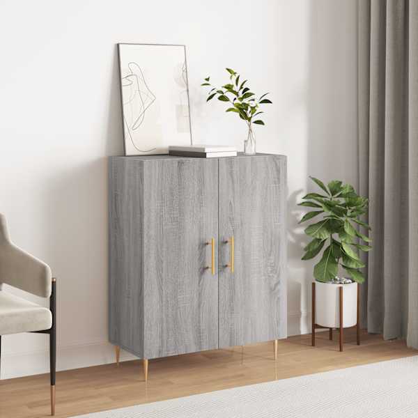 Puhvetkapp, hall, Sonoma tamm, 69,5 × 34 × 90 cm, tehispuit
