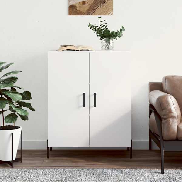 Puhvetkapp, valge, 69,5 × 34 × 90 cm, tehispuit
