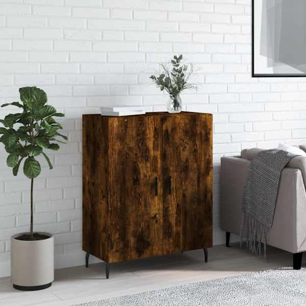 Puhvetkapp, suitsutatud tamm, 69,5 × 34 × 90 cm, tehispuit