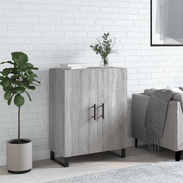 Puhvetkapp, hall, Sonoma tamm, 69,5 × 34 × 90 cm, tehispuit