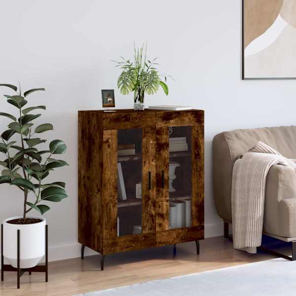 Puhvetkapp, suitsutatud tamm, 69,5 × 34 × 90 cm, tehispuit