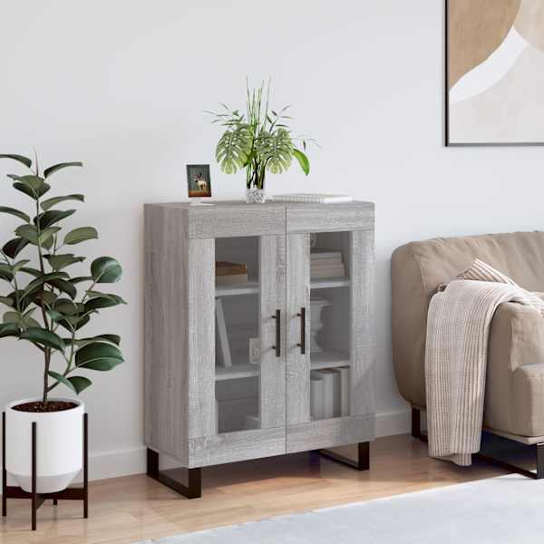 Puhvetkapp, hall, Sonoma tamm, 69,5 × 34 × 90 cm, tehispuit