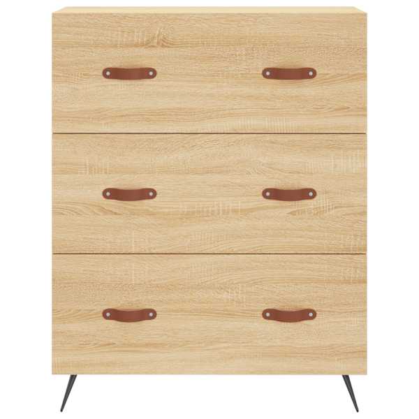 Kummut, Sonoma tamm, 69,5 × 34 × 90 cm, tehispuit