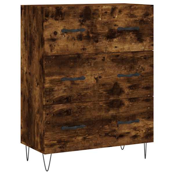 Puhvetkapp, suitsutatud tamm, 69,5 × 34 × 90 cm, tehispuit