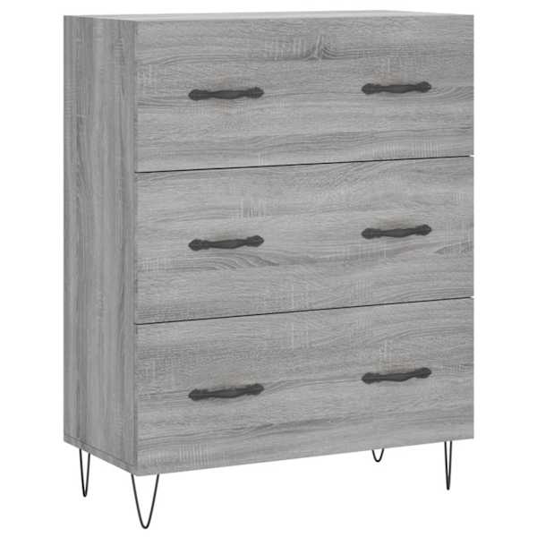 Puhvetkapp, hall, Sonoma tamm, 69,5 × 34 × 90 cm, tehispuit