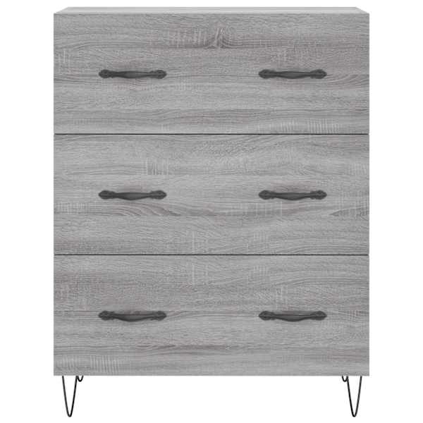 Puhvetkapp, hall, Sonoma tamm, 69,5 × 34 × 90 cm, tehispuit