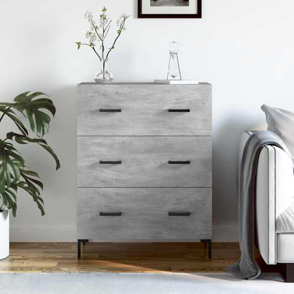 Puhvetkapp, betoonhall, 69,5 × 34 × 90 cm, tehispuit
