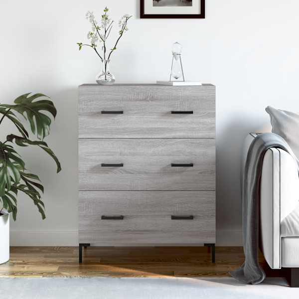 Puhvetkapp, hall, Sonoma tamm, 69,5 × 34 × 90 cm, tehispuit
