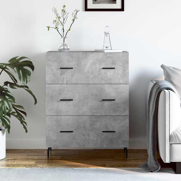 Puhvetkapp, betoonhall, 69,5 × 34 × 90 cm, tehispuit