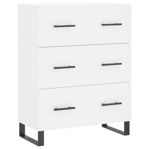 Puhvetkapp, valge, 69,5 × 34 × 90 cm, tehispuit