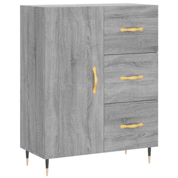 Puhvetkapp, hall, Sonoma tamm, 69,5 × 34 × 90 cm, tehispuit