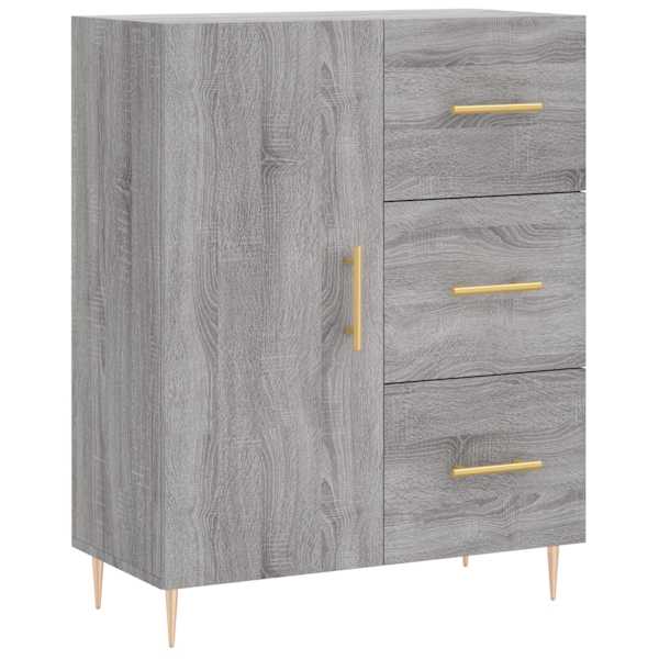 Puhvetkapp, hall, Sonoma tamm, 69,5 × 34 × 90 cm, tehispuit