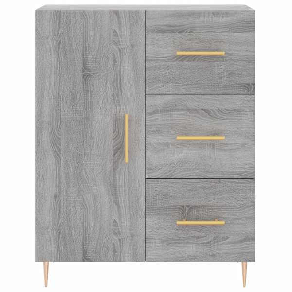 Puhvetkapp, hall, Sonoma tamm, 69,5 × 34 × 90 cm, tehispuit