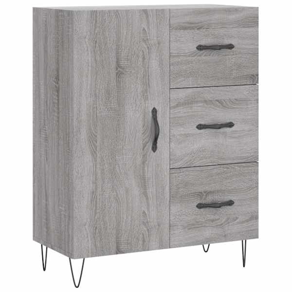 Puhvetkapp, hall, Sonoma tamm, 69,5 × 34 × 90 cm, tehispuit