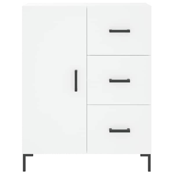 Puhvetkapp, valge, 69,5 × 34 × 90 cm, tehispuit