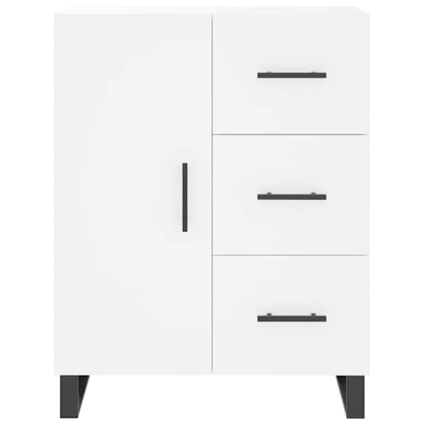 Puhvetkapp, valge, 69,5 × 34 × 90 cm, tehispuit