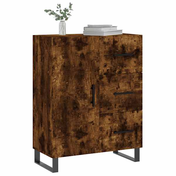Puhvetkapp, suitsutatud tamm, 69,5 × 34 × 90 cm, tehispuit