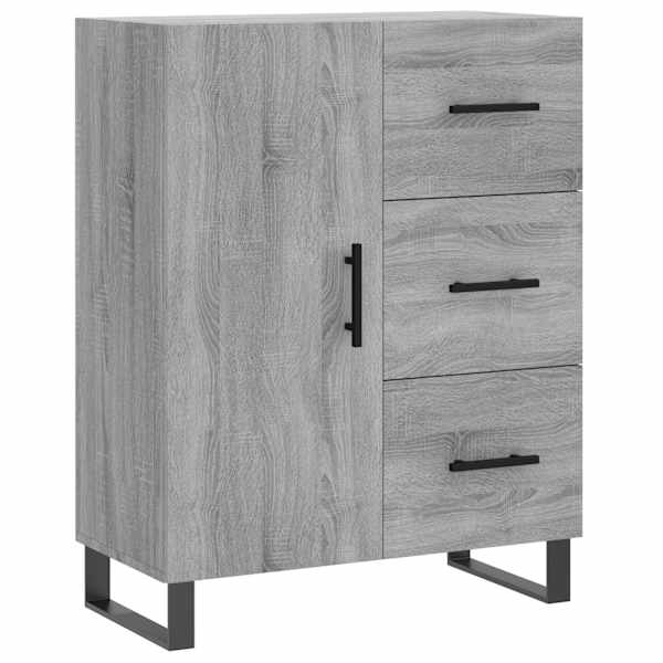 Puhvetkapp, hall, Sonoma tamm, 69,5 × 34 × 90 cm, tehispuit