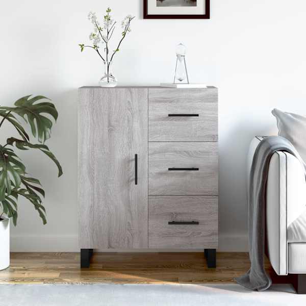 Puhvetkapp, hall, Sonoma tamm, 69,5 × 34 × 90 cm, tehispuit