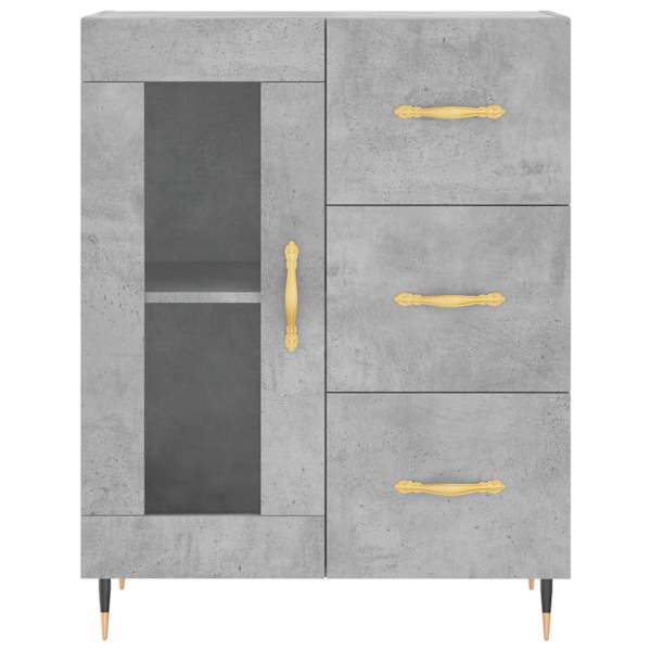 Puhvetkapp, betoonhall, 69,5 × 34 × 90 cm, tehispuit