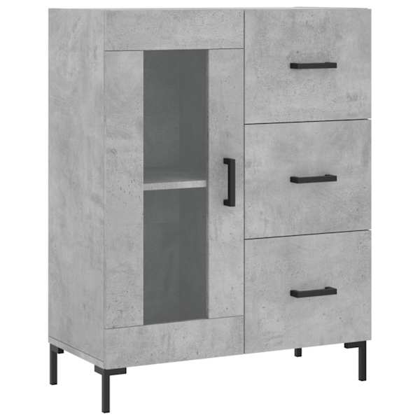 Puhvetkapp, betoonhall, 69,5 × 34 × 90 cm, tehispuit