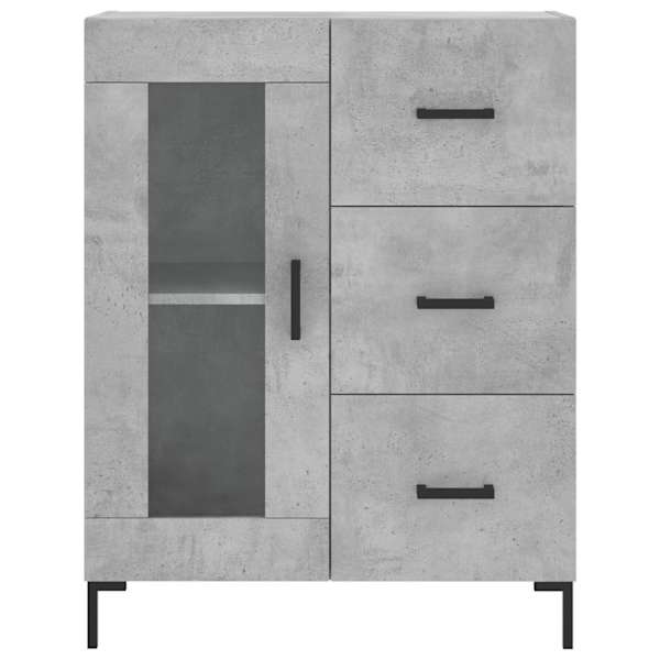 Puhvetkapp, betoonhall, 69,5 × 34 × 90 cm, tehispuit