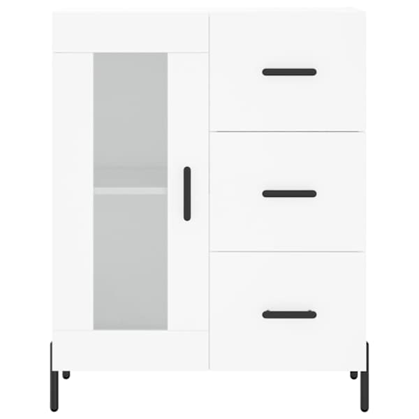 Puhvetkapp, valge, 69,5 × 34 × 90 cm, tehispuit