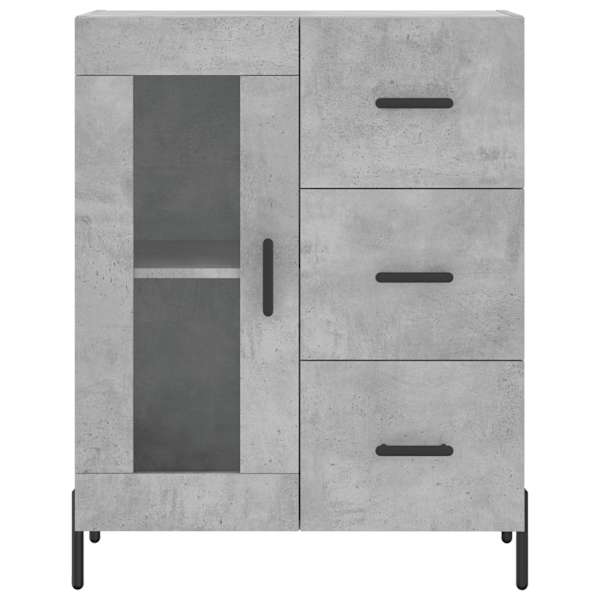 Puhvetkapp, betoonhall, 69,5 × 34 × 90 cm, tehispuit