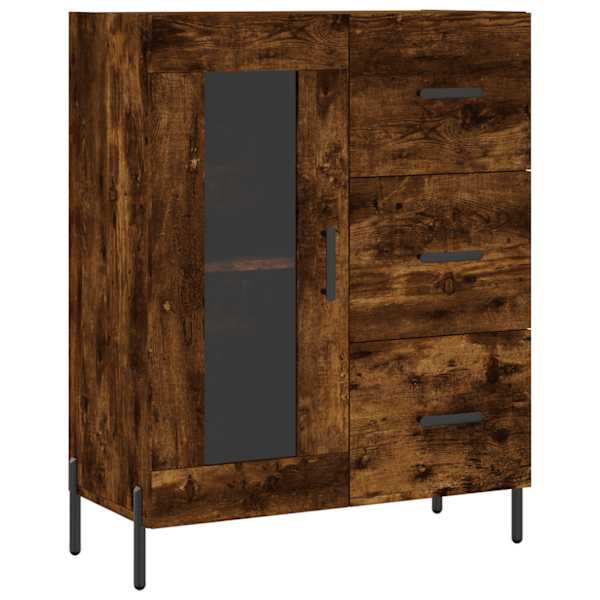 Puhvetkapp, suitsutatud tamm, 69,5 × 34 × 90 cm, tehispuit